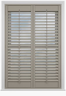 Bromley, Urban Greige - Full Height Twist&Fit Plantation Shutter